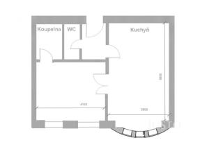 Pronájem bytu 2+kk, Písek - Budějovické Předměstí, Mírové nám., 49 m2