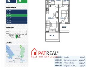 Prodej bytu 2+kk, Brno, Ondrova, 52 m2