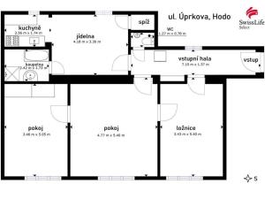 Prodej bytu 3+1, Hodonín, Úprkova, 95 m2