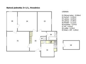 Prodej bytu 3+1, Hvozdnice, 94 m2