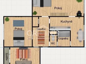 Prodej bytu 3+1, Chomutov, 17. listopadu, 77 m2