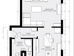 Prodej bytu 1+1, Duchcov, Osecká, 36 m2