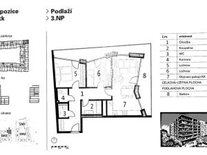 Prodej bytu 3+kk, Praha - Smíchov, Albrightové, 74 m2