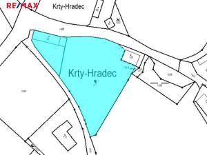 Prodej pozemku pro bydlení, Krty-Hradec, 3115 m2