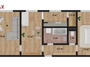 Prodej bytu 3+kk, Hronov, Palackého, 58 m2