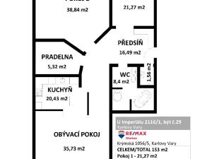 Prodej bytu 3+1, Karlovy Vary, U Imperiálu, 156 m2