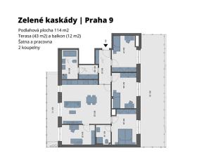 Prodej bytu 5+kk, Praha - Hostavice, Českobrodská, 114 m2