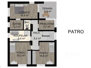 Prodej rodinného domu, Písek - Hradiště, Na Ryšavce, 170 m2