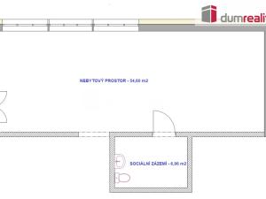 Pronájem obchodního prostoru, Týnec nad Sázavou - Brodce, Na Kněžině, 62 m2