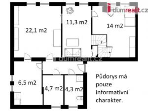 Prodej bytu 6+1, Trhové Sviny, Branka, 153 m2