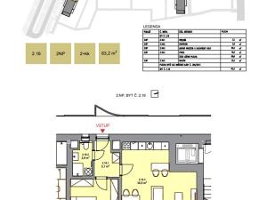 Prodej bytu 2+kk, Brno, Řepova, 63 m2