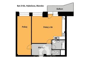 Prodej bytu 2+kk, Blansko, Hybešova, 74 m2