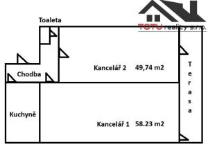 Pronájem kanceláře, Jaroměř, nám. Československé armády, 139 m2