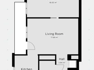 Pronájem bytu 2+1, Praha - Michle, Batelovská, 49 m2
