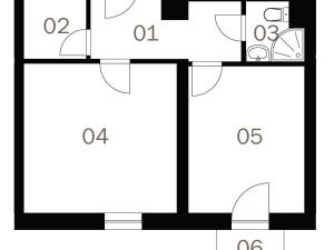 Pronájem bytu 2+kk, Milovice - Mladá, Kaštanová, 44 m2