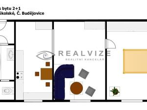 Prodej bytu 2+1, České Budějovice, Matice školské, 58 m2