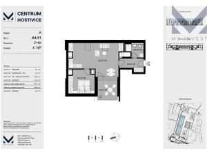 Prodej bytu 2+kk, Hostivice, Čsl. armády, 63 m2
