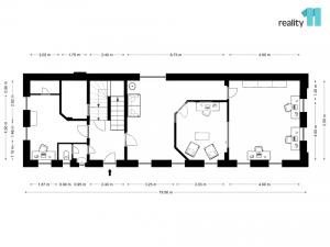 Pronájem kanceláře, Liberec - Liberec IX-Janův Důl, Husitská, 215 m2