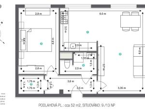 Prodej bytu 2+kk, Hradec Králové, Uhelná, 52 m2