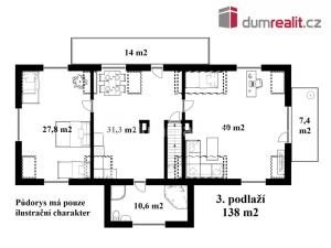 Prodej rodinného domu, Zlatá Koruna - Plešovice, 334 m2