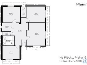 Prodej rodinného domu, Praha - Zbraslav, Na plácku, 176 m2