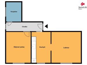 Prodej bytu 2+1, Trutnov, Benešova, 47 m2