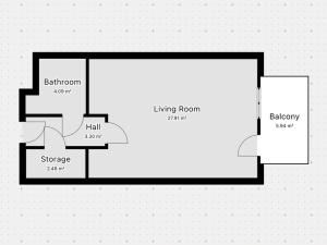 Pronájem bytu 1+kk, Praha - Jinonice, Za zámečkem, 41 m2