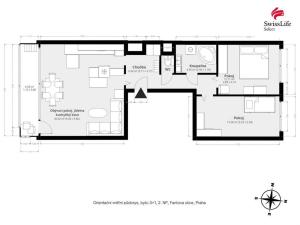 Prodej bytu 3+1, Praha - Stodůlky, Fantova, 77 m2