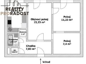 Prodej bytu 2+1, Milovice, Topolová, 69 m2