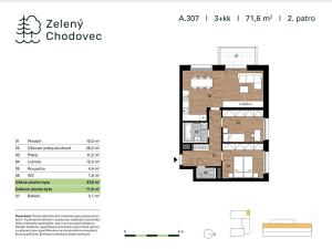 Prodej bytu 3+kk, Praha - Chodov, Blažimská, 68 m2