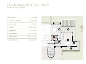 Prodej bytu 2+kk, محافظة ظفار, عمان, Omán, 69 m2