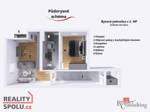 Pronájem bytu 2+kk, Svoboda nad Úpou, Maršovská, 55 m2