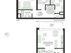 Prodej bytu 4+kk, České Budějovice - České Budějovice 6, Chelčického, 115 m2