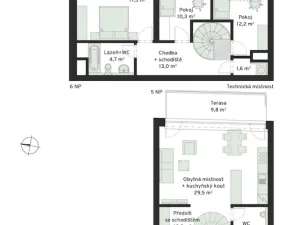 Prodej bytu 4+kk, České Budějovice - České Budějovice 6, Chelčického, 115 m2