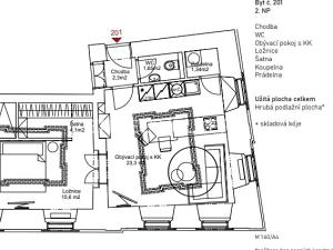 Pronájem bytu 2+kk, Praha - Malá Strana, Nosticova, 51 m2