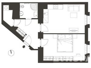 Prodej bytu 2+kk, Praha - Michle, Magistrů, 57 m2