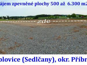 Pronájem pozemku pro komerční výstavbu, Dublovice, 500 m2