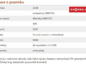 Prodej pozemku pro bydlení, Lutopecny - Měrůtky, 10993 m2