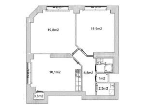 Prodej bytu 3+kk, Praha - Nusle, Žateckých, 68 m2