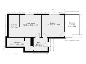 Pronájem bytu 2+kk, Praha - Libeň, Na Truhlářce, 51 m2