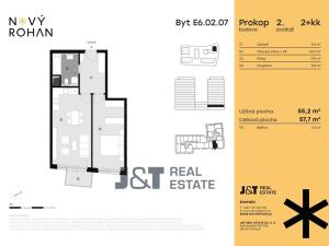 Prodej bytu 2+kk, Praha - Karlín, Libeňský ostrov, 58 m2