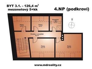 Prodej bytu 5+kk, Třebíč, Havlíčkovo nábř., 126 m2