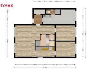 Prodej bytu 3+1, Praha - Kobylisy, Šimůnkova, 77 m2