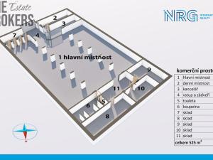 Prodej komerční, Praha, 525 m2