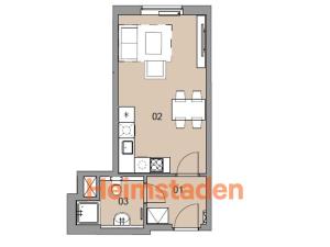 Pronájem bytu 1+kk, Plzeň - Jižní Předměstí, Magisterská, 27 m2