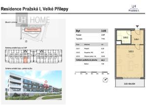 Prodej bytu 1+kk, Velké Přílepy, 44 m2