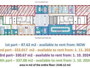 Pronájem kanceláře, Praha - Karlín, Rohanské nábřeží, 670 m2