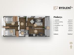 Prodej bytu 3+1, Krupka, Dukelských hrdinů, 74 m2