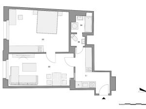 Prodej bytu 2+kk, Praha - Vršovice, Přípotoční, 55 m2