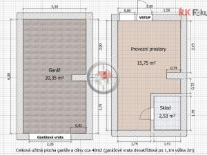 Prodej garáže, Třebíč, Bartuškova, 40 m2